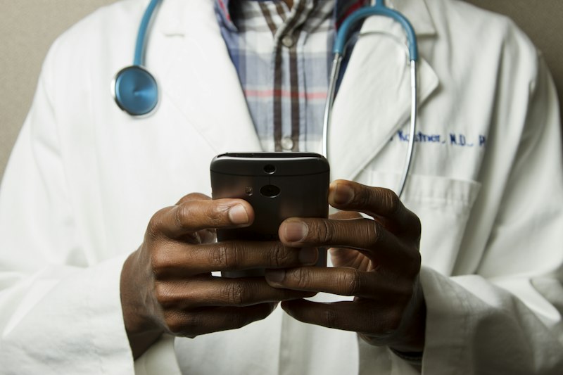 Medical doctors and healthcare professionals reviewing research